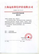 信用評(píng)級(jí)結(jié)果